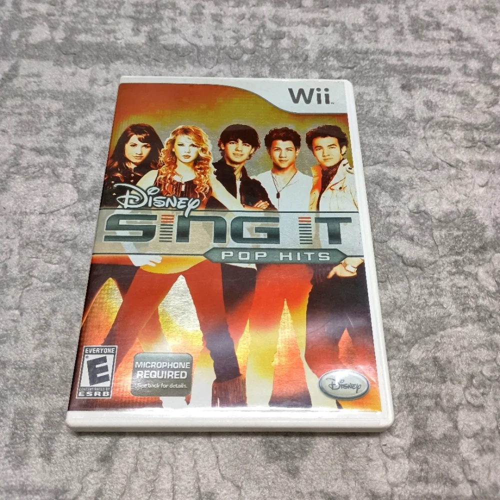 Vintage Nintendo Disney Sing it Wii Video Game